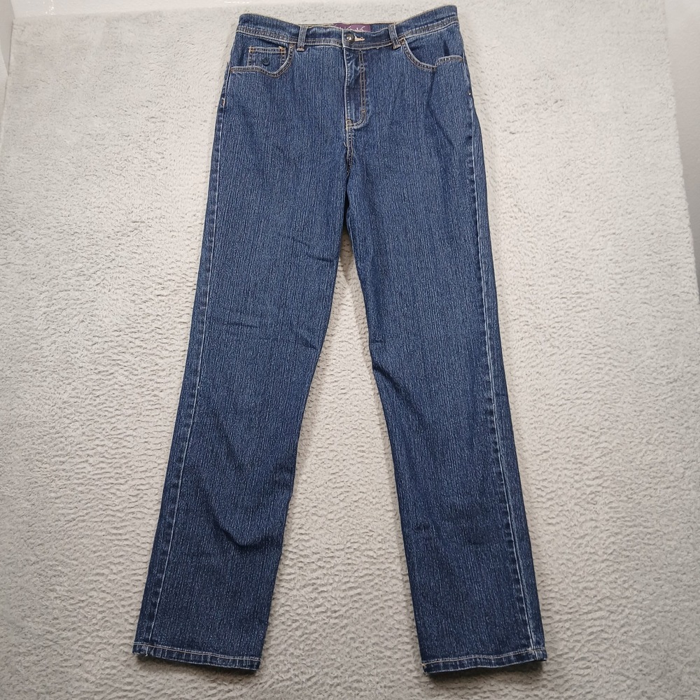 Gloria Vanderbilt Amanda‎ Women's 12 Blue Jeans Classic Tapered Leg Mid Rise